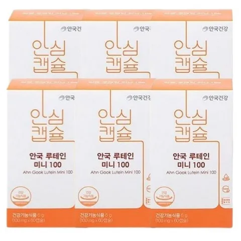 안국건강 New 루테인 미니 100 100mg x 60정 6개/SJ