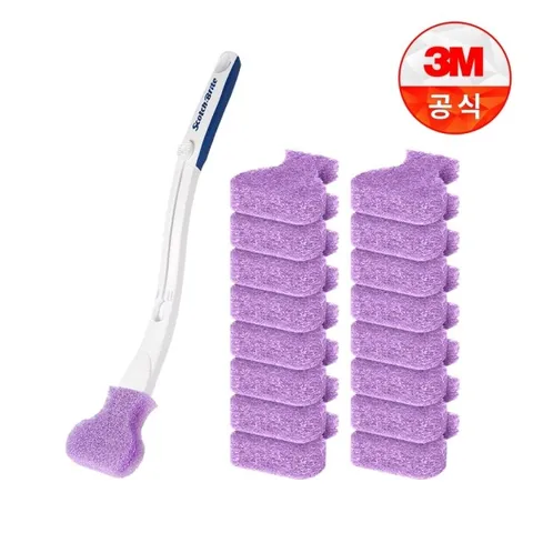 [3M]크린스틱 베이킹소다 변기청소 핸들+리필17입