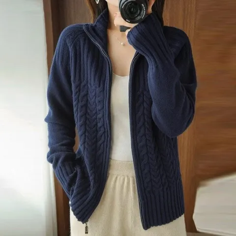 [무드무드] 샌디 니트 집업 가디건