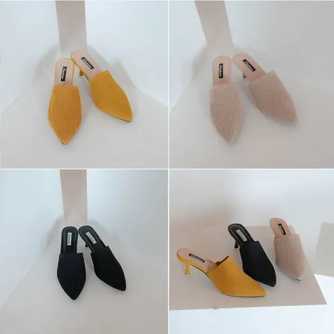 베이직 니트샌들 슬리퍼 (WAE3389)