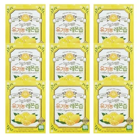 홀베리 1일 레몬 유기농 레몬즙 14포 9박스 SCZ