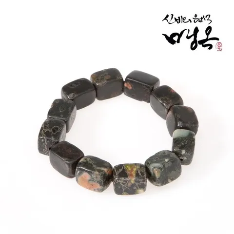 천연 원석팔찌 매옥 사각 건강팔찌 남성용 (WFGFBTM)