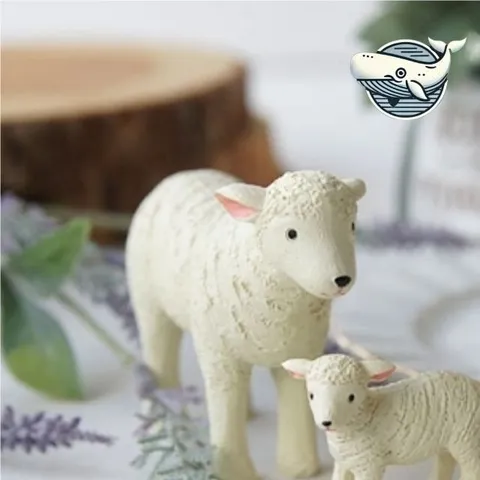 귀여운 양 모형 장식 소품 홈 인테리어 오브제