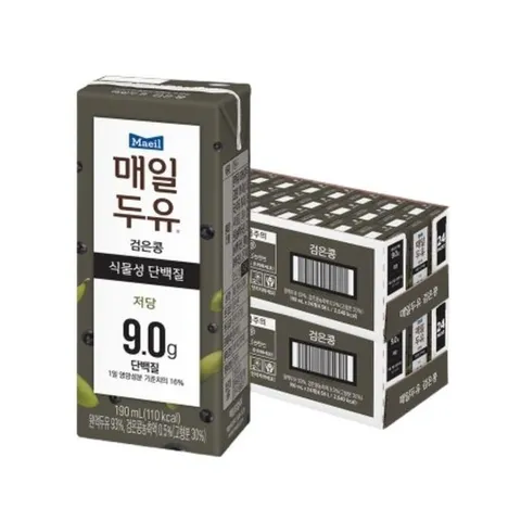 매일두유 검은콩 식물성 단백질 190ml 48팩