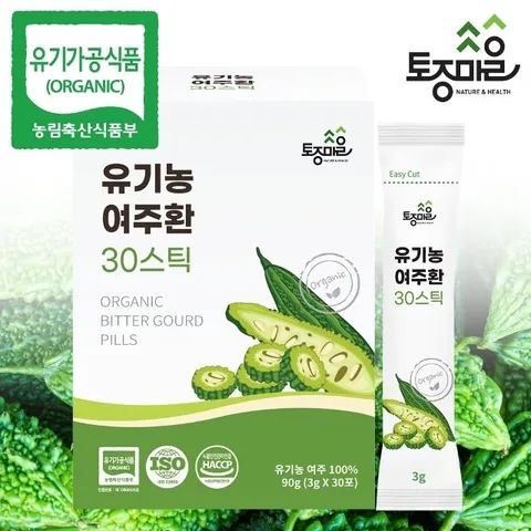 [토종마을]HACCP인증 국산 유기농 여주환 30스틱 (3gX30포)