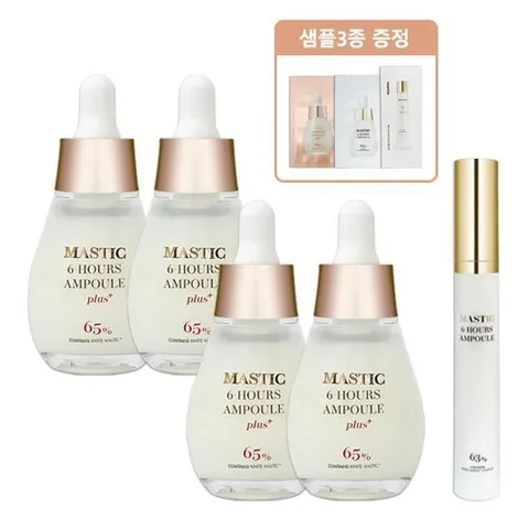 매스티나 플러스 화이트 매스틱 6시간 앰플 20ml 4개+마사저 15ml+샘플 3종