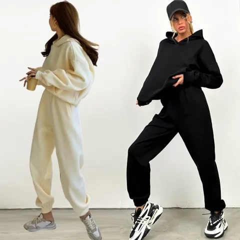후드 트레이닝셋트 트레이닝복 여자 세트 조거 추리닝 후드티 운동복 여성 여성후디셋트