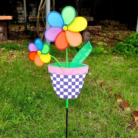 꽃화분 바람개비 화분 장식용 풍차식 꽃장식 화분 (WFHYIPS)