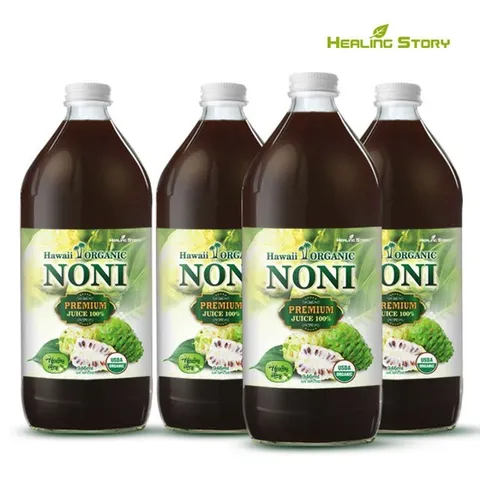 힐링스토리 하와이 유기농 노니원액 주스 946ml_4병