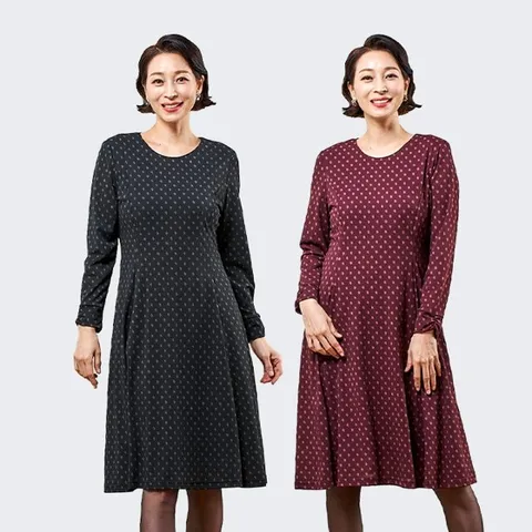 [마담엘레강스]세리나 라운드넥 원피스 K224OP02