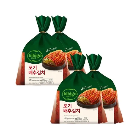 비비고 포기배추김치 1.8kg x4개