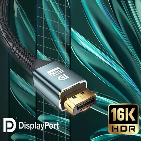 선명한 영상 16K UHD DisplayPort 2.1 길이 1M