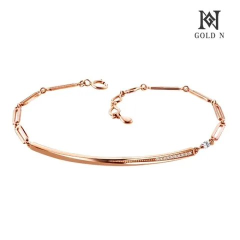 [골드앤] 14K 레이디스 커브스틱 팔찌 RG