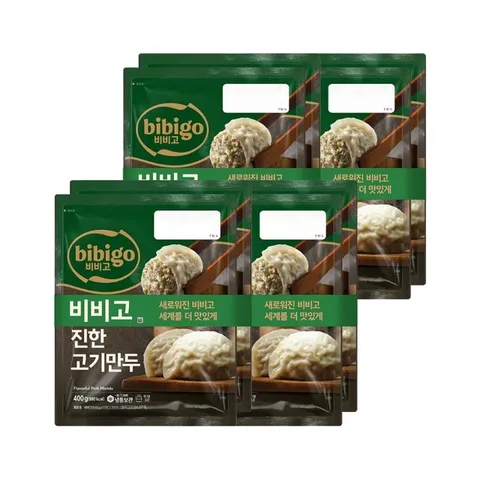 비비고 진한고기만두 400g 2개입 x4개(총 8개)