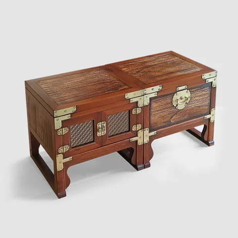 마루엔개비 미송 1단 창살협탁 서랍협탁