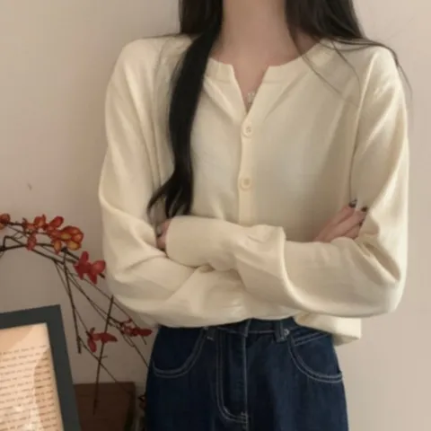 네이처 울 캐시미어 버튼 가디건