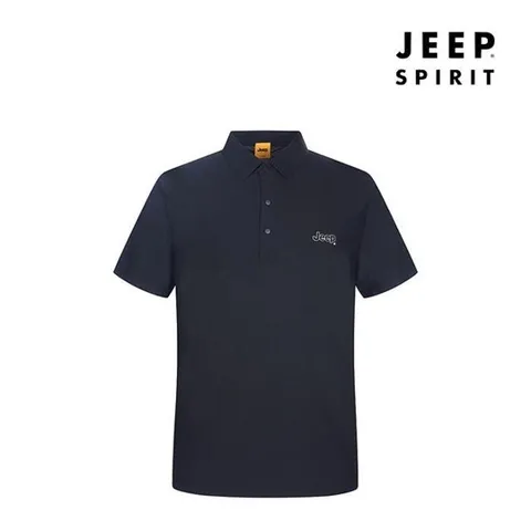 JEEP SPIRIT 쿨링 남성 폴로 반팔 카라티셔츠 블랙