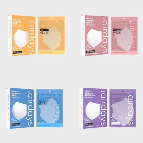 에어데이즈 슬림핏 마스크 KF94 화이트 x 50매입 (WFGQJYK)