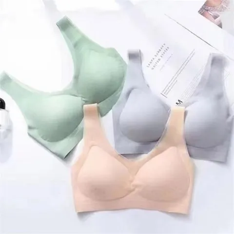 [마물샵] 심리스 노와이어 얇은 여름 브라 4종세트 속