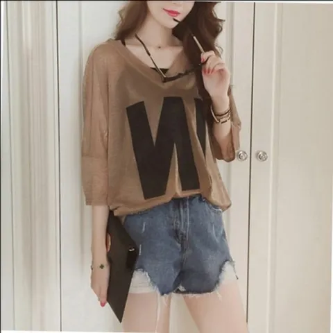 썸머 여름 데일리 나시 시스루 클래식 티셔츠 세트 여