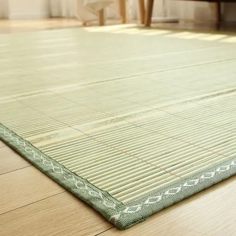 고품질 그린무스 체크 NW 대나무자리 (가로90 세로180) 청대나무자리 (W916F6C)