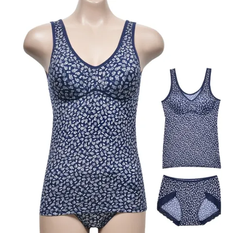 [보엠] 쁘띠한 플로럴 풀컵 몰드 브라런닝 팬티 세트