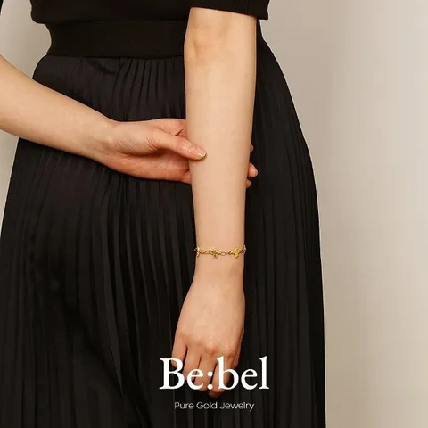 순금팔찌 11.25g(3돈 세돈) 24k 여자 디자인 여성 나비 비벨