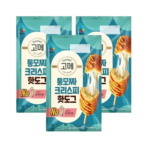 고메 통모짜 핫도그 340g x3개