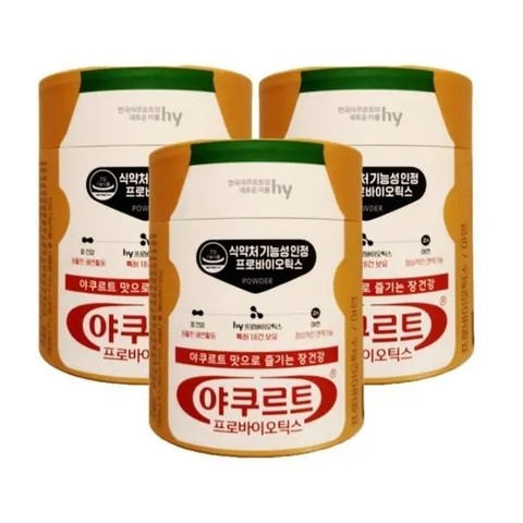 [한국야쿠르트] 한국야쿠르트 프로바이오틱스 유산균, 120g, 3개