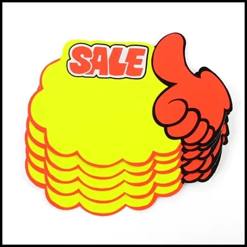 공백엄지손 쇼카드 5매 .세일쇼카드.sale 스티커 상품 (WFHYJ6I)