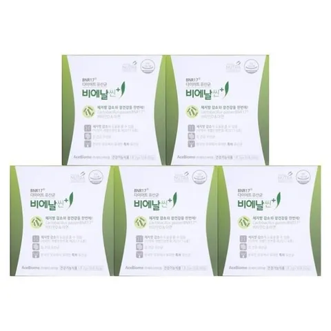 BNR17 다이어트 유산균 비에날씬 플러스 30포 5박스