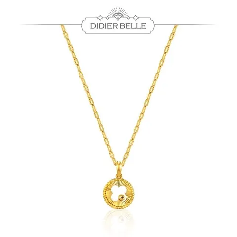 디디에벨라 24k 샤인 클로버 목걸이7.5g