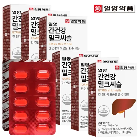일양약품 간건강 밀크씨슬 60정 (6박스/12개월분)
