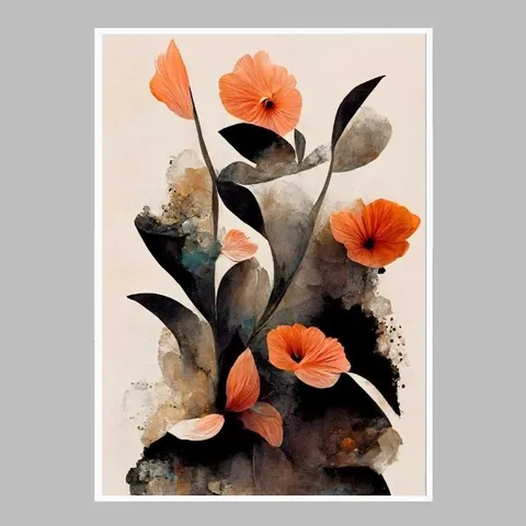 슬림 인테리어액자 Coral Flowers A2사이즈 (WFG1MWG)