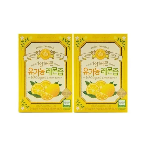 홀베리 1일1레몬 유기농 레몬즙 20g x 14포 x 2박스