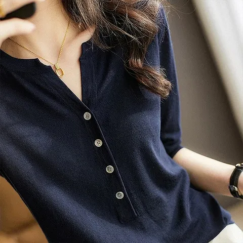 [플로레센스]쿨썸머단추니트2종