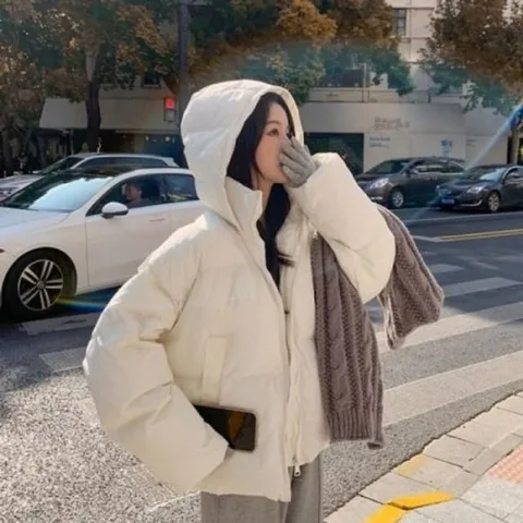 패션 숏 패딩 점퍼 데일리 숏 패딩 여성 가을 점퍼 (WFINOD1)