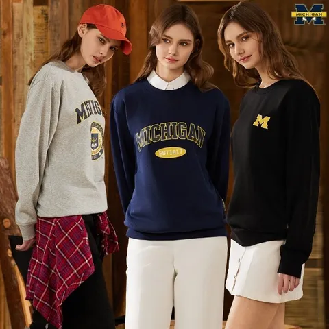 [미시간] 여성 맨투맨 유니섹스 3종 세트