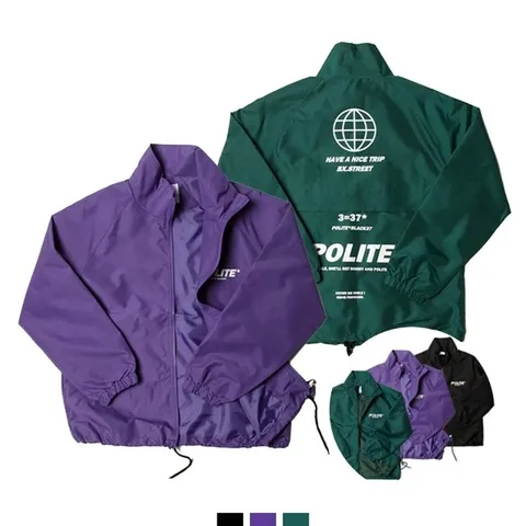 남녀 공용 윈드 자켓 생활 방수 경량 바람막이 커플 2COLOR