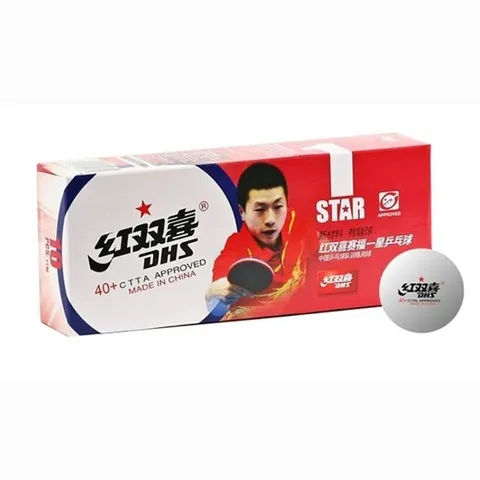 DHS 탁구공 탁구볼 플라스틱볼 1성 40mm 백색 10개 핑퐁볼 스포츠용품 (WFIXSWW)
