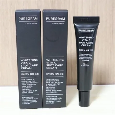 [웰빙창고] 퓨어그램 화이트닝 비타C스팟케어크림 15ml 2개