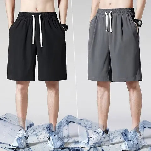 아이스 반바지 남성 트레이닝 여름 쿨팬츠 5부 빅사이즈 냉장고바지