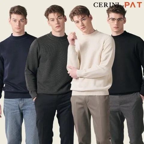 [CERINI by PAT] 남성 모크넥 니트 1종 24W