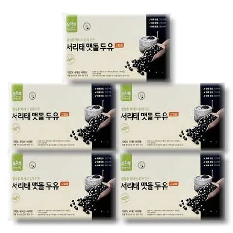 오하루 서리태 맷돌 두유 콩물 검은콩 20팩 5개
