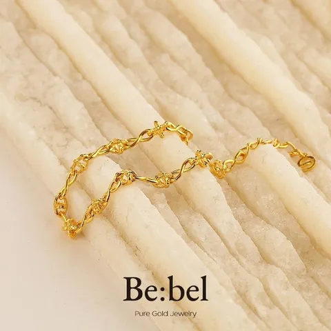 순금팔찌 11.25g(3돈 세돈) 24k 크로스 체인 비벨