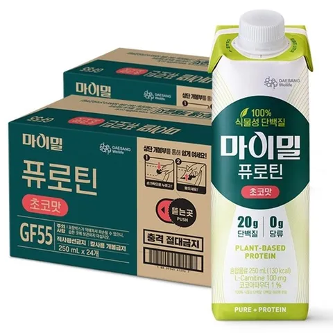 [대상웰라이프] 마이밀 퓨로틴 초코맛 (250mlx24팩), 2박스