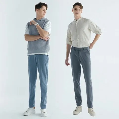 [바이유] 남성 인견 블렌디드 쿨팬츠 2종세트_RWTM