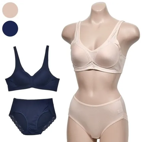 쾌적한 세트 브라 팬티 A컵 몰드 런닝형 쿨론 (WFHNYJT)