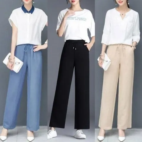 팬츠 인견 캐주얼 여성 여름 필수템 일자 (WFHMSY5)
