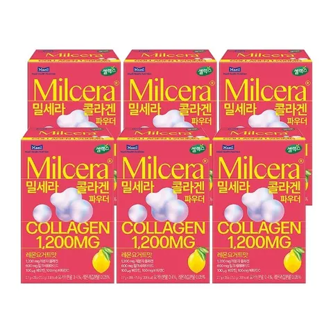 셀렉스 밀크세라마이드 콜라겐 2.7G 28포 x 6박스